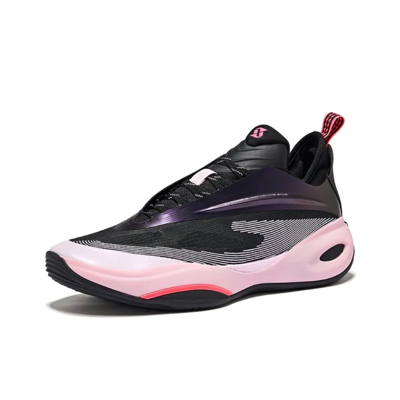 Erke Qian Xun 2.0 Cushioning Anti-Rollover Slip-Resistant Low-Top Basketball Shoes Men's Heartbeat Color Scheme-2