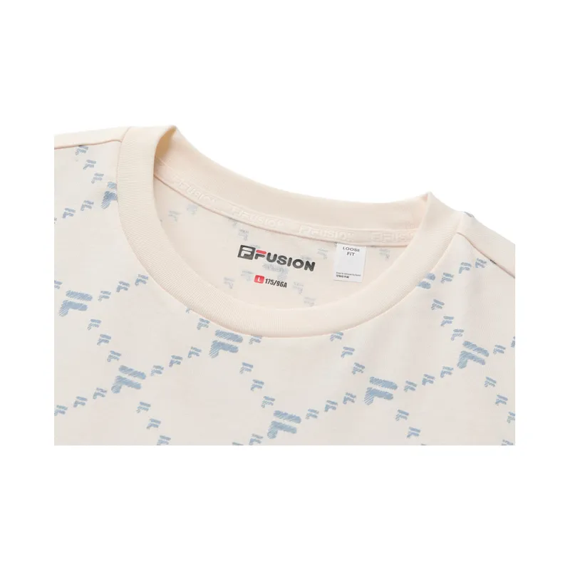 FILA FUSION FOB T Shirt Unisex Wheat Cream-4