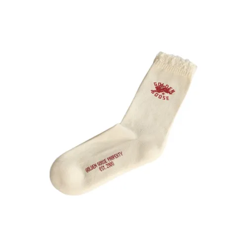 Golden Goose Mid-Calf Socks Men's 1 Pack Beige