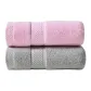 2 Pack (Pink Towel *1, Light Gray Towel *1)