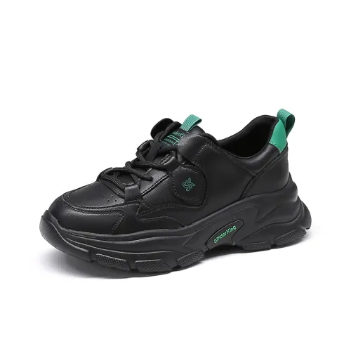 Spider King Slip Resistant Low Top Chunky Sneakers Women's Black