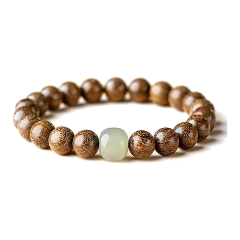 Blooming Petals Golden Sandalwood Bracelets Unisex-0