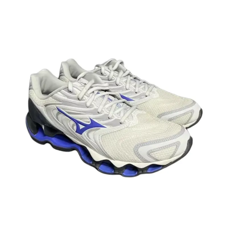 Mizuno Wave Prophecy 12 Anti Slip Wear Resistant Low Top Running Shoes Men's Gray Black-1