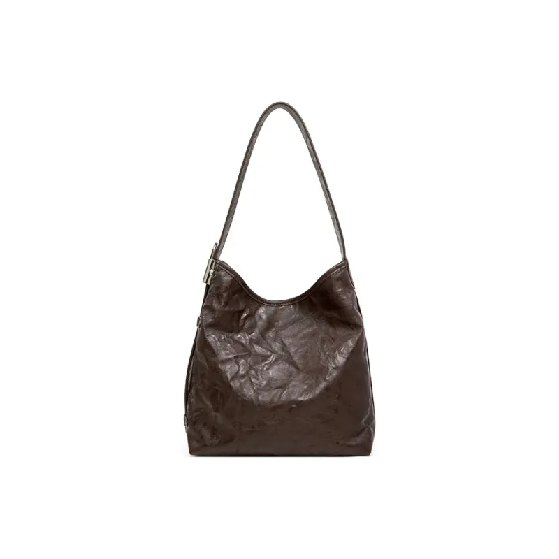 Teenmix Synthetic Leather Shoulder Bag, Crossbody Bag, Hobo Bag, Tote Bag Tubas Women's Agarwood/Ebony/Black-7