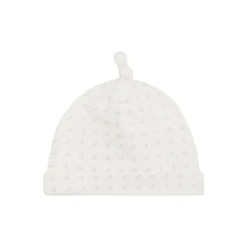 EMPORIO ARMANI Jersey Beanie With Op art Eagles