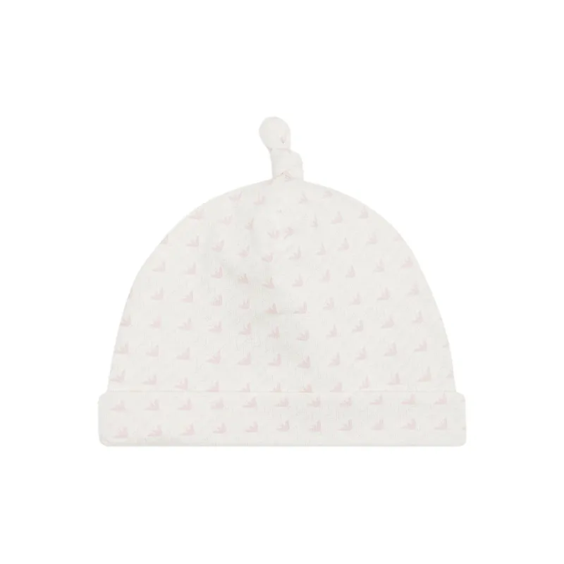EMPORIO ARMANI Jersey Beanie With Op art Eagles-0