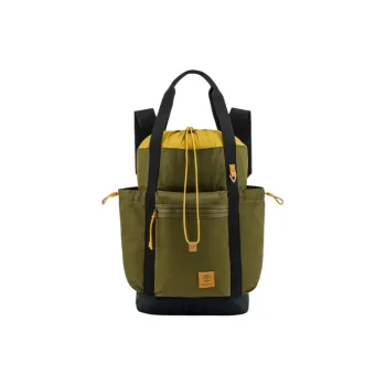 Timberland Polyester Backpack Medium Size Unisex Dark Olive Green