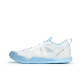 Serious Player Only Player 1 Shock Absorbers Slip Resistant Breathable Low Top Basketball Shoes Unisex White Blue