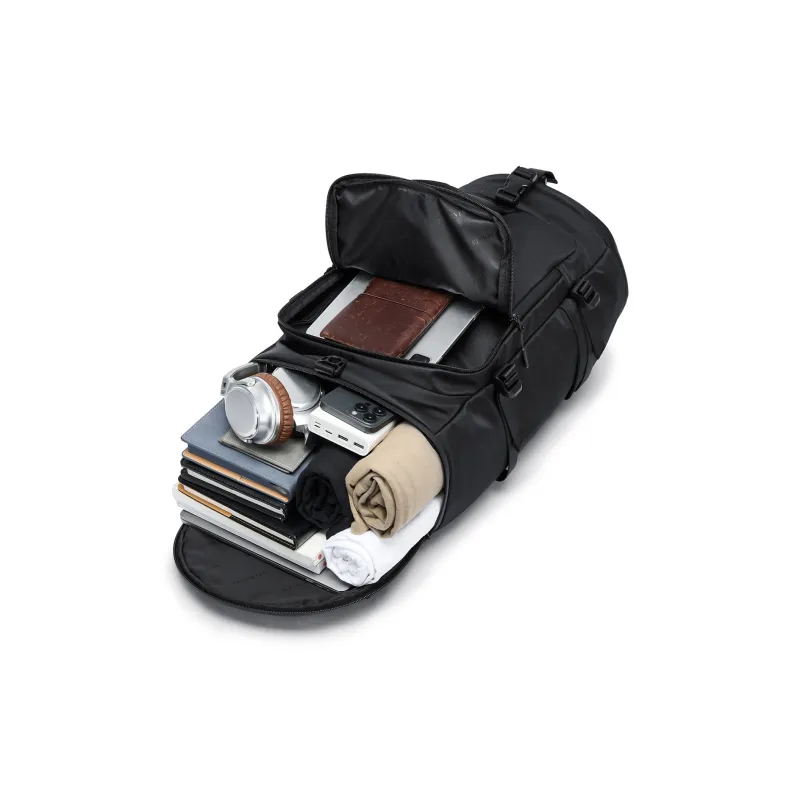 SEPTWOLVES Fabric Short Business Trip Travel Bag QPL Unisex Black-4