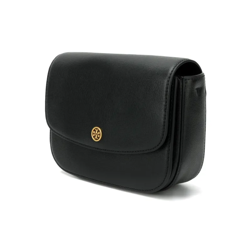 TORY BURCH Leather Shoulder Bag, Crossbody Bag Women's Black-1