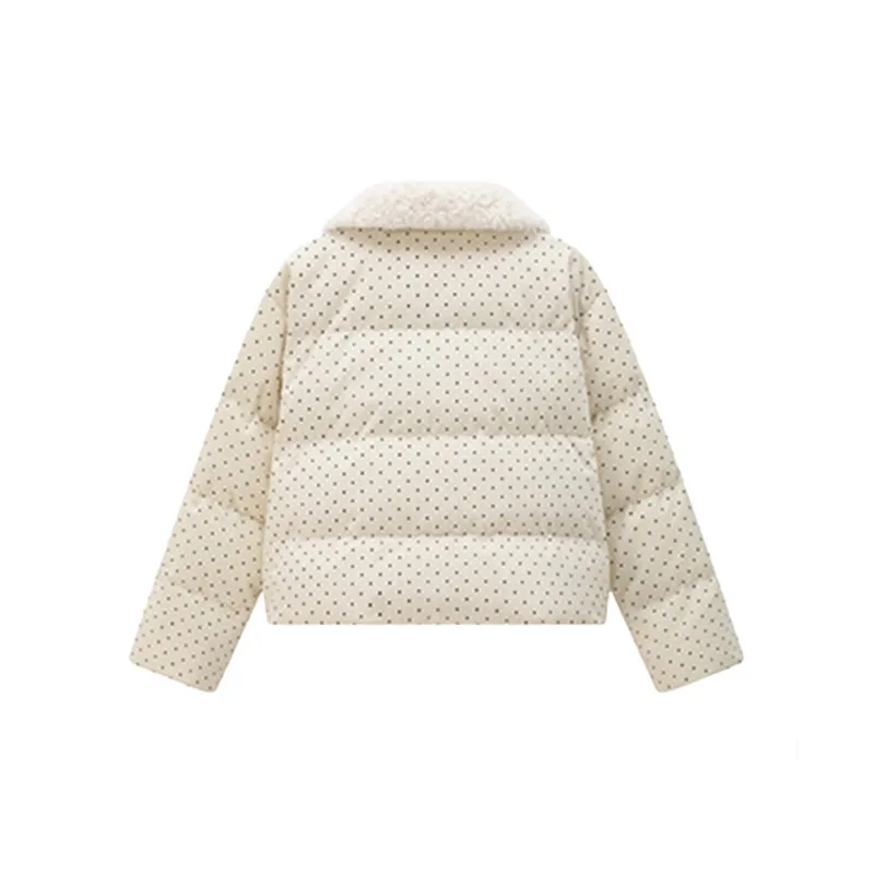 CPAURA Puffer Jacket Women's Polka Dot Coats-2
