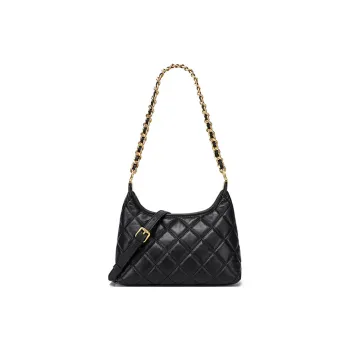 LARTIGENT Cow Leather Versatile Chain Crossbody Bag Commute Shoulder Bag Women's Angora Red/Black