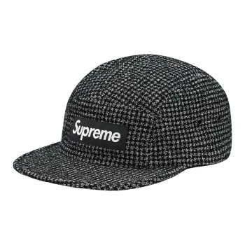Supreme Boucl Houndstooth Camp Cap
