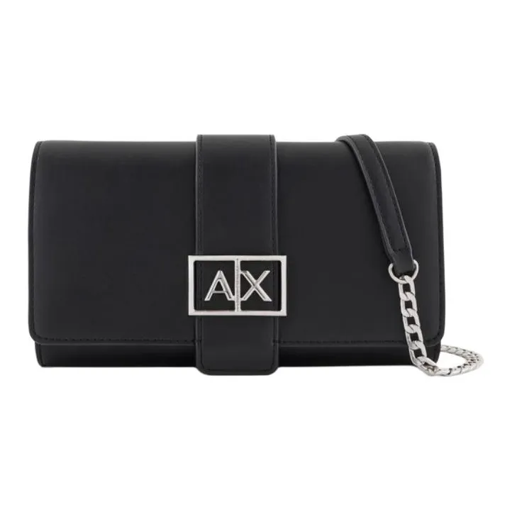 ARMANI EXCHANGEAE Polyester One Shoulder Wallet Women's Black-0