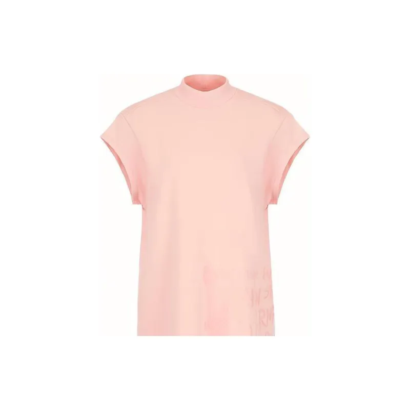 ARMANI EXCHANGE Short Sleeved Dresses Women's Pink-4