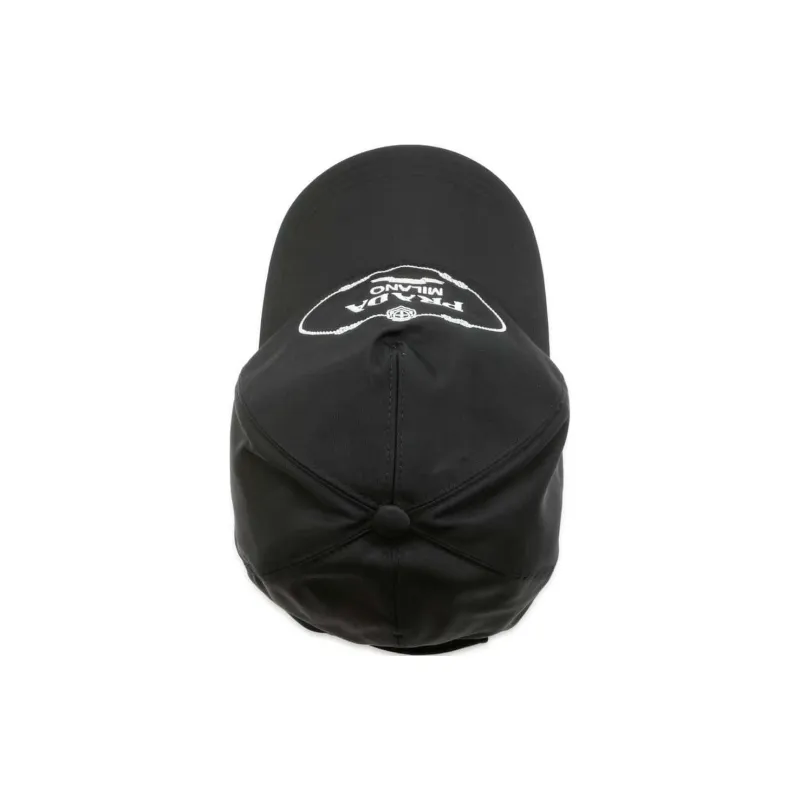 PRADA Nylon Baseball Caps Women's Black-2