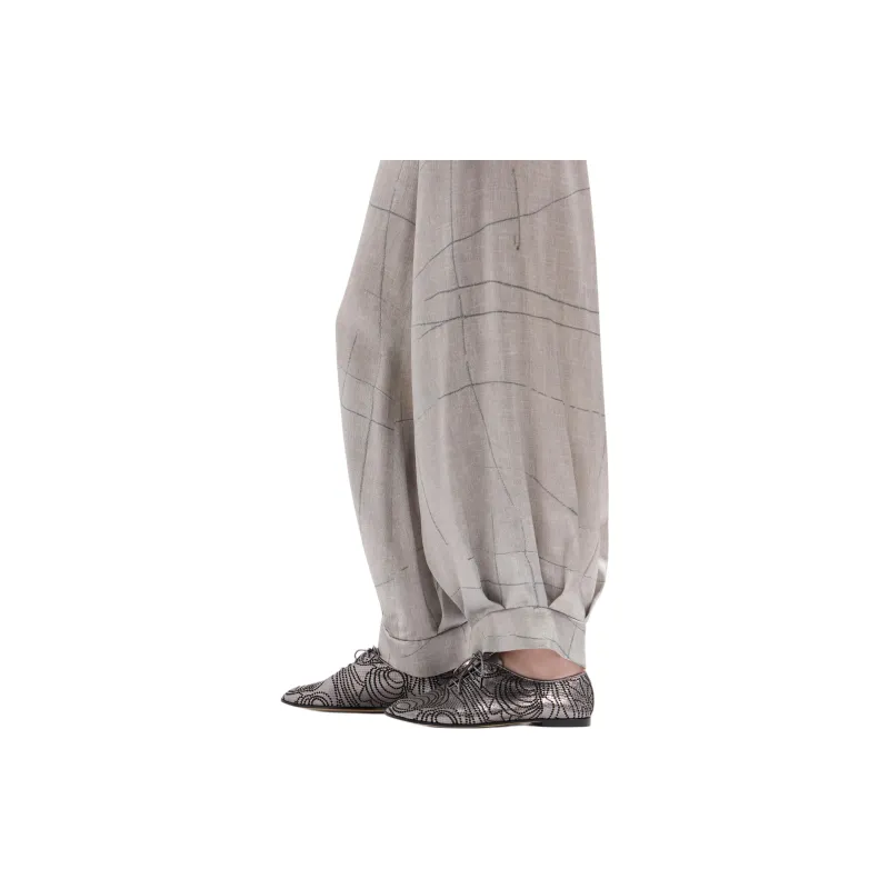 GIORGIO ARMANI Printed Silk Trousers-5