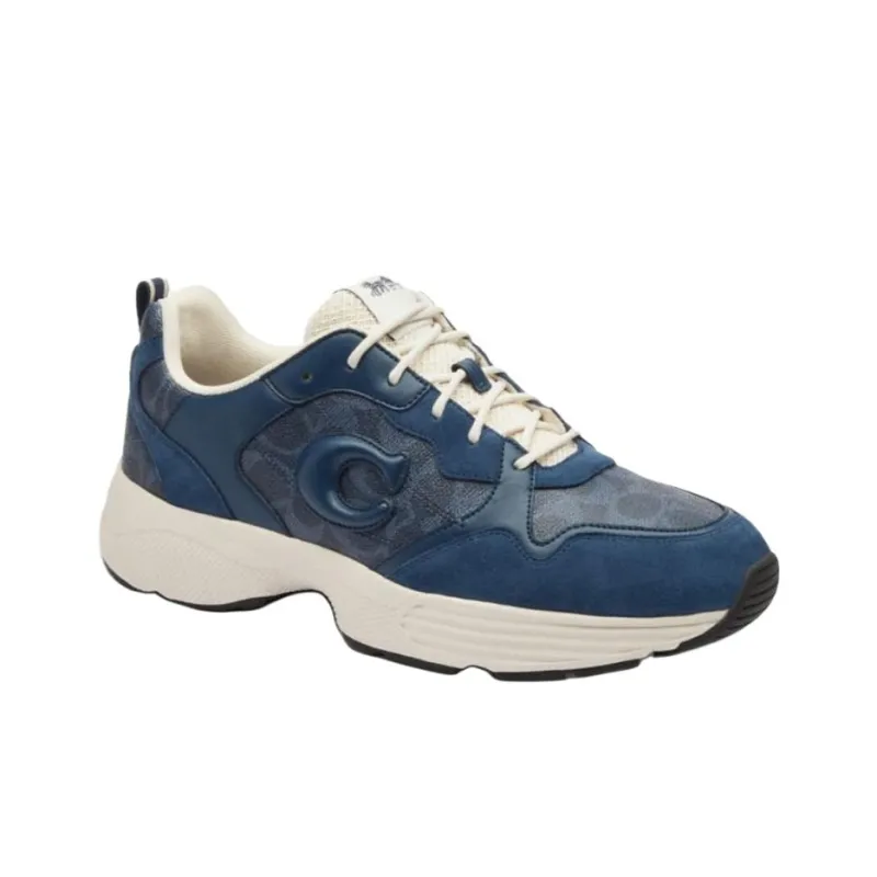 COACH STRIDER Low Top Casual Shoes Men's Dark Blue-2