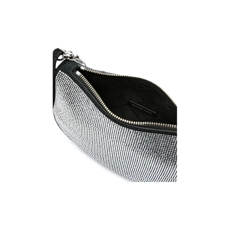 MICHAEL KORS Calfskin One Shoulder Handbags Small Size Women's Silver-3