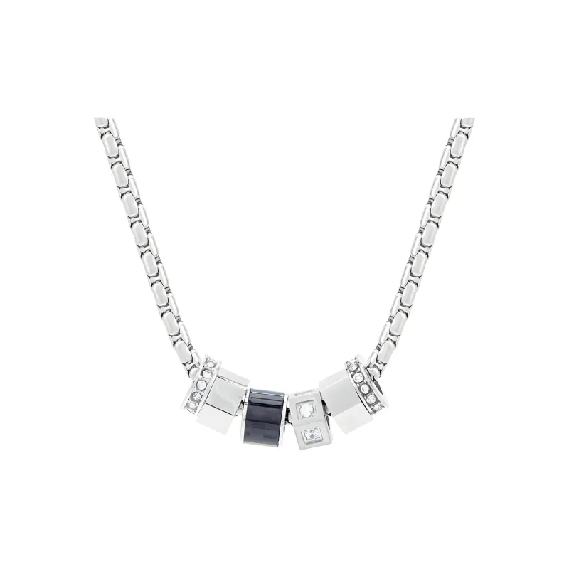 ENFANTIN Titanium Steel, Glass, Glue Drip, Zircon Necklaces Unisex-2