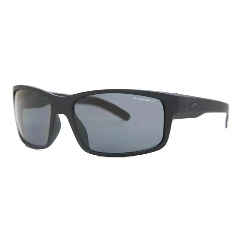 Arnette Plastic Irregular Shape Sunglasses Unisex Black-0