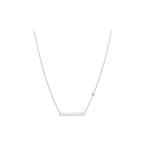 Mr Wonderful Stainless Steel Necklaces Women's Silver
