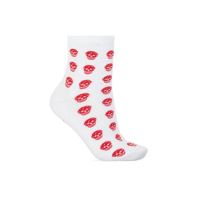 Alexander McQueen Skull intarsia Ankle Socks-1
