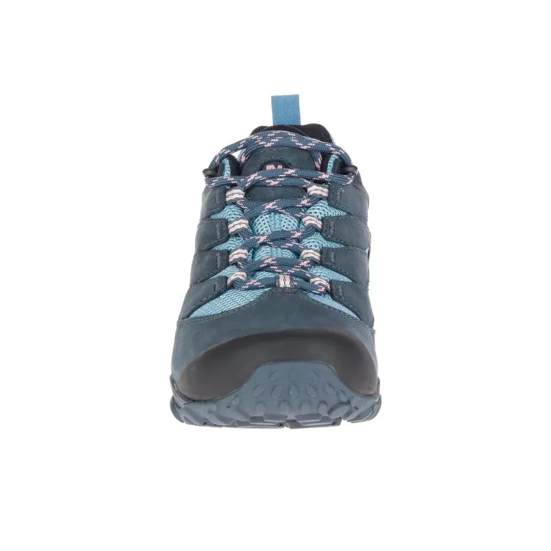 MERRELL Slip Resistant Grip Low Top Hiking Shoes Women's Gray Blue-2