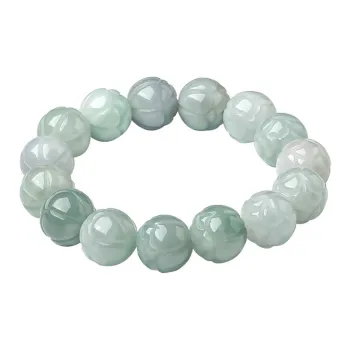 BYTHERE Glutinous Jade Jadeite Bracelet, Gift Box Set Unisex
