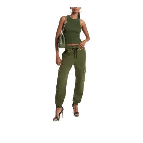 MICHAEL KORS Knitted Sweatpants Women's Green