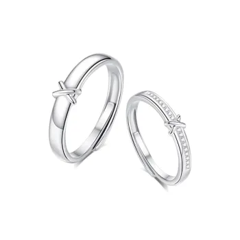 BLANK IN BLANK Sterling Silver Rings Unisex Birthday Anniversary Box