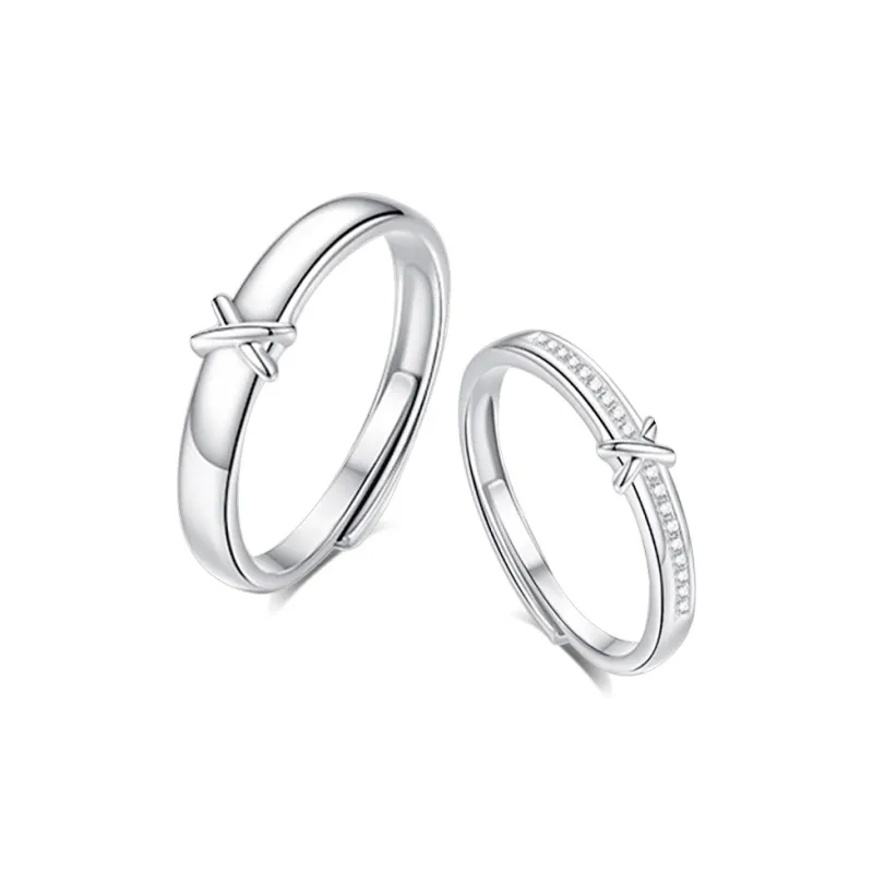 BLANK IN BLANK Sterling Silver Rings Unisex Birthday Anniversary Box-0