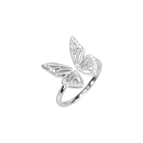 ZURY S925 Silver Open Ended Ring Women's