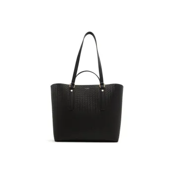 ALDO Artificial Leather Tote Bag, Shoulder Bag Tubas Women's Black/Mixed Color