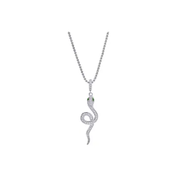 ICEGANG White Gold Plated Copper Necklaces Unisex