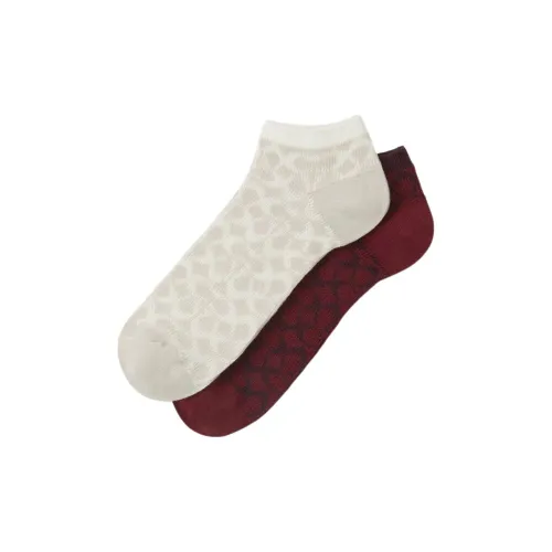 COACH FW24 Ankle Socks Women's 2 Pack