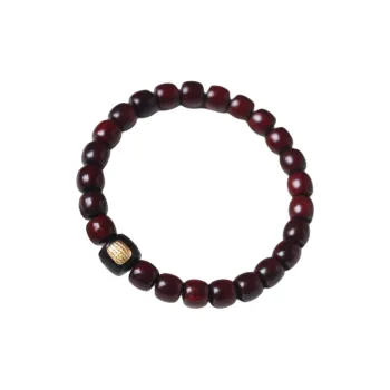 Finger Carpenter Small Leaf Red Sandalwood Bracelets Unisex