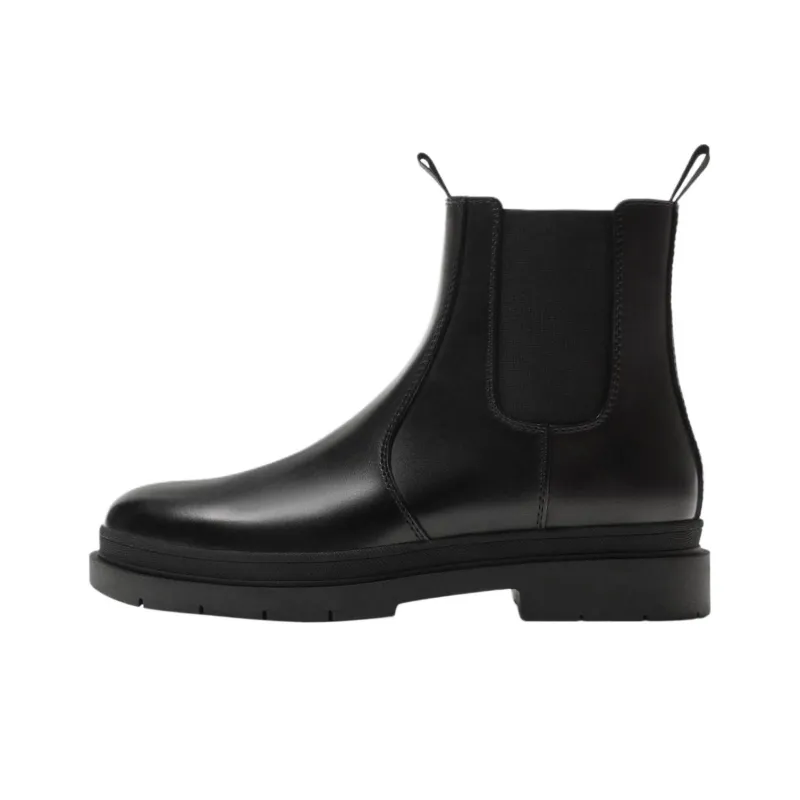 ZARA Short Chelsea Boots Men's Black-0