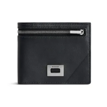 Balenciaga Rodeo Calfskin Wallet Men's Black
