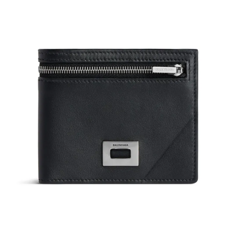 Balenciaga Rodeo Calfskin Wallet Men's Black-0