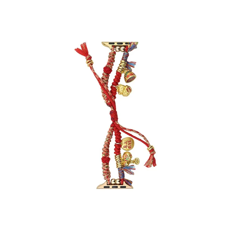 Warbler Dew Apple Compatibility Watch Band Woven Pull Cord Material-6