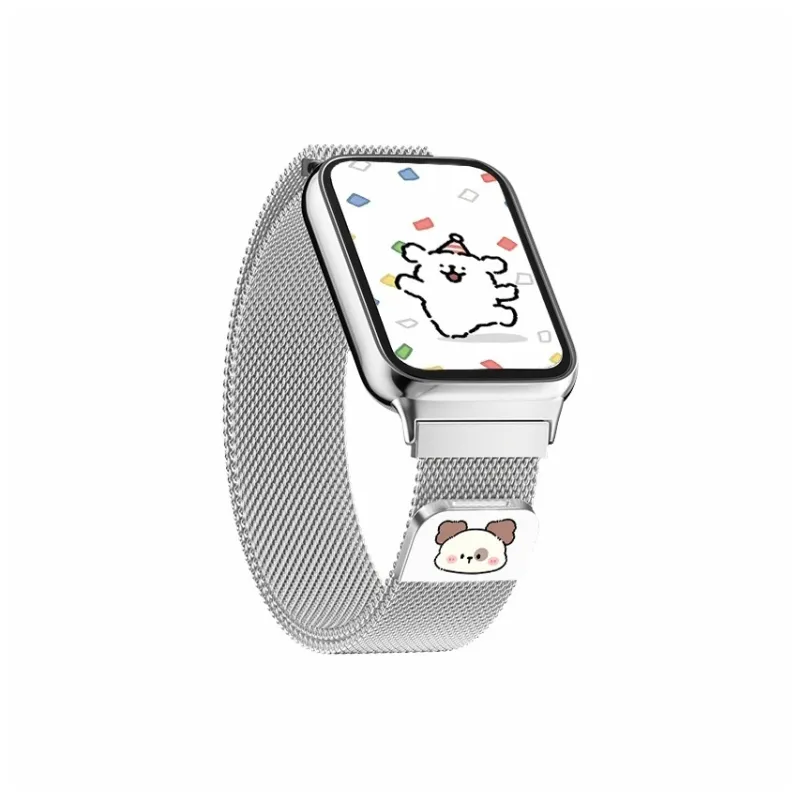 Mr. Strap Xiaomi Red Beige Compatibility Watch Band Stainless Steel Material-2