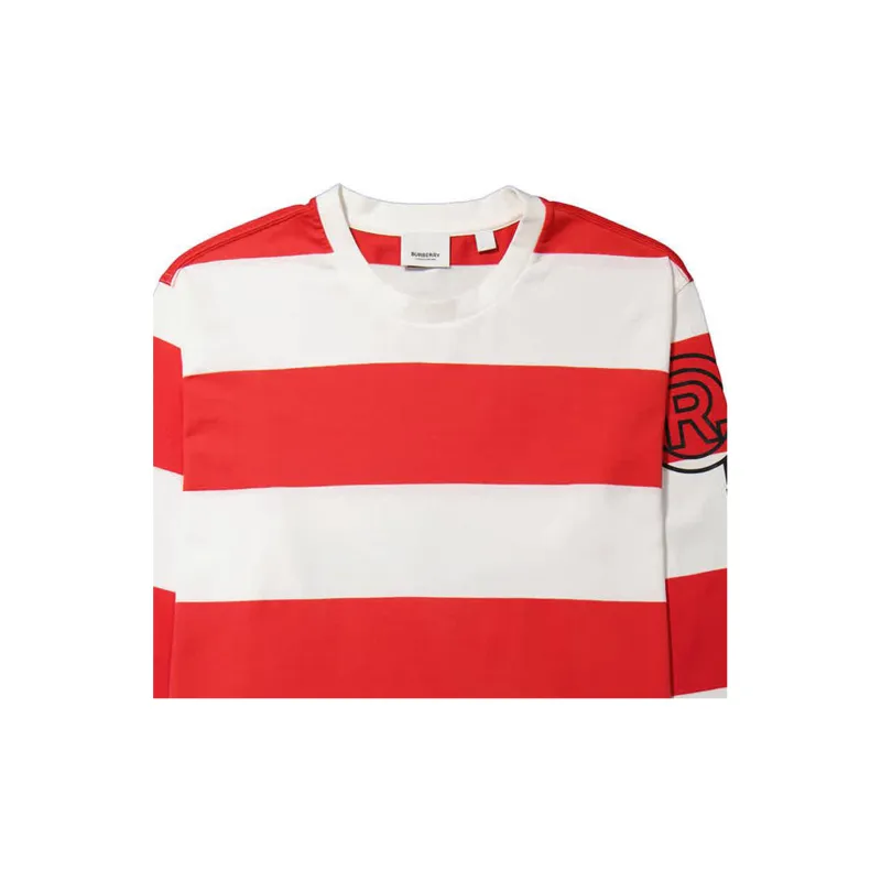 Burberry T Shirt Men's Red White-2