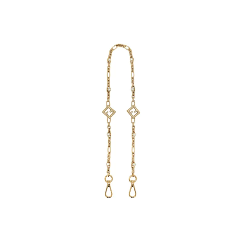 FENDI Brass Bag Shoulder Strap Women's Gold-0
