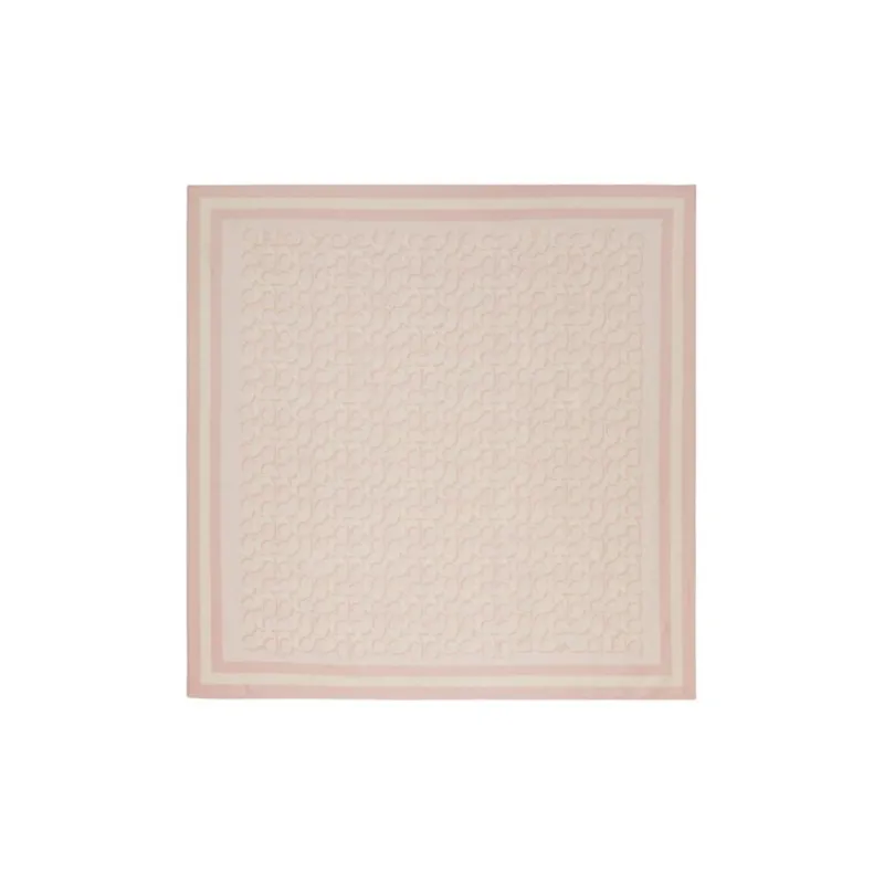 COACH Mulberry Silk Scarves Unisex Beige-0
