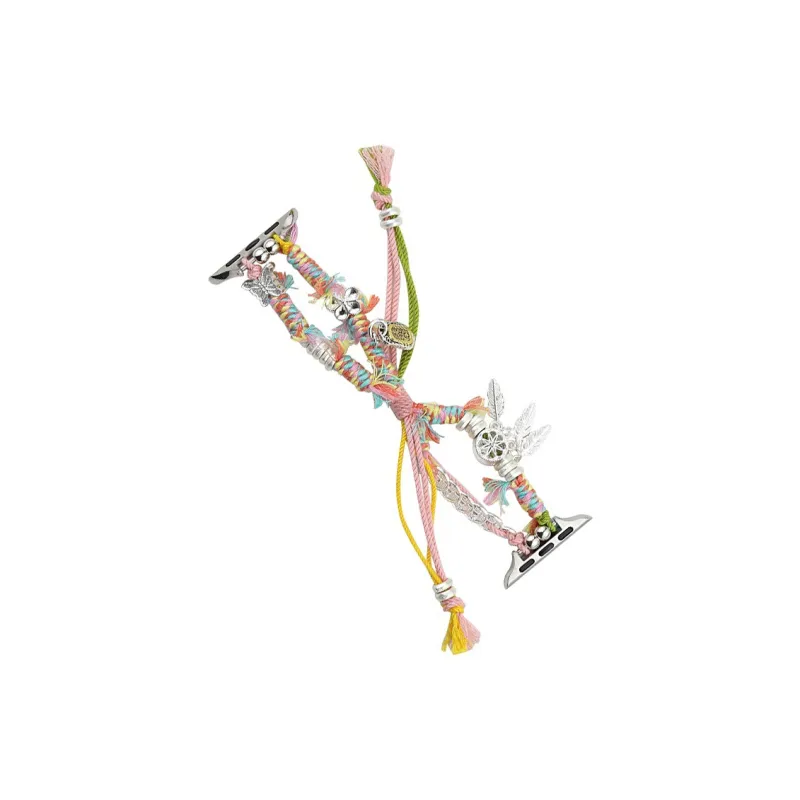 Warbler Dew Apple Compatibility Watch Band Woven Pull Cord Material-5