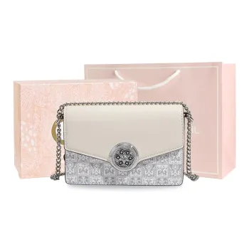 MISS GAIL Artificial Leather Portable Underarm Shoulder Bag, Crossbody Bag Regular Women's White