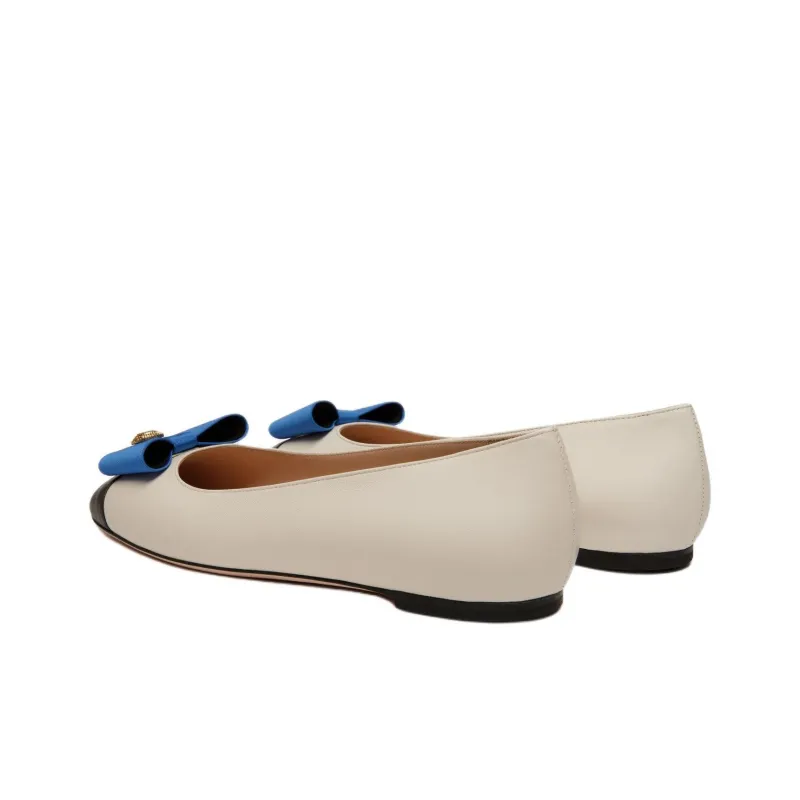 BALLY B Bow Casual Single Shoes Women's Beige-3
