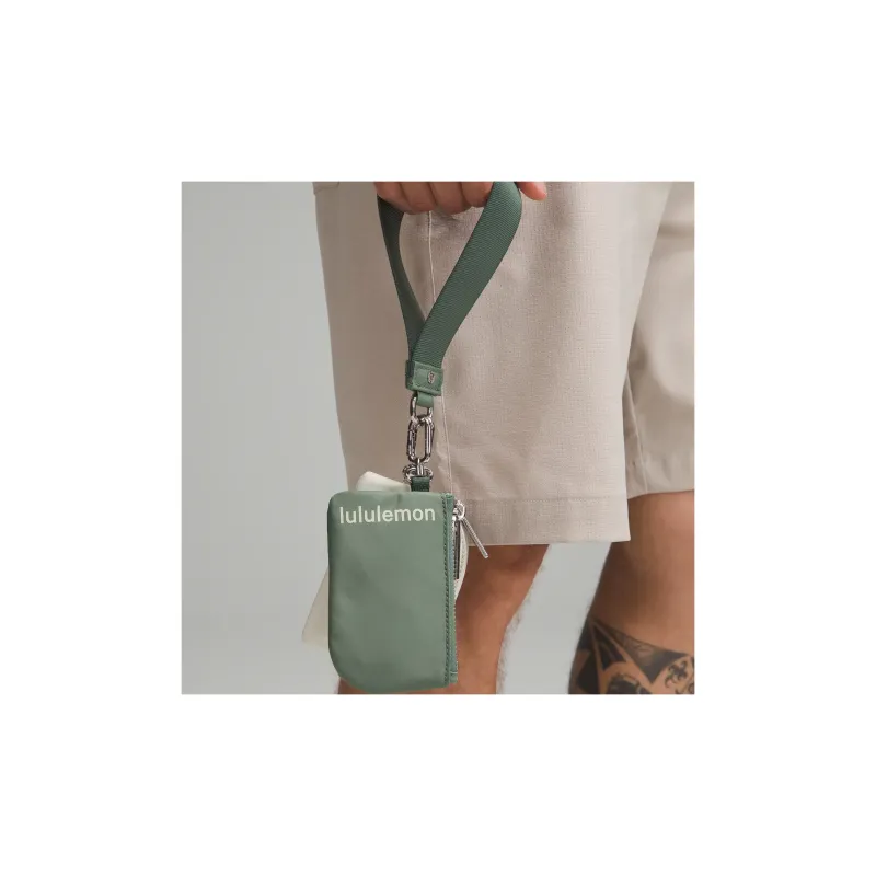Lululemon Recycled Material Nylon Clutch Regular Women's Gray Eucalyptus Tree With Bone-3