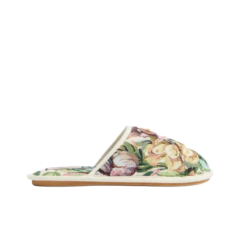 Valentino Closed Toe Slippers Men's White-1